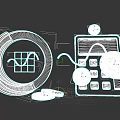 Data Visualization Tools With Pie Chart Line Graph Calculator And Coins