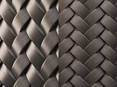 Modern Woven Texture Background Wall With Light And Dark Gray Decorative Patterns 3d model