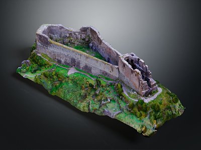 Monuments Sites Ruins Castle Fortress Ancient Castle Ancient Ruins Realistic model