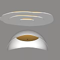 Modern White Ceiling Lights With Spiral And Dome Shapes For Soft Illumination