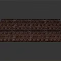 Brown Patterned Architectural Structure With Symmetrical Rectangular Layered Smooth Surface Design