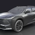 Modern Electric SUV with Sleek Black Exterior Roof Rack and Alloy Wheels