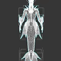 Dark Fantasy Game Character With Horned Head Intricate Armor And Scaled Body