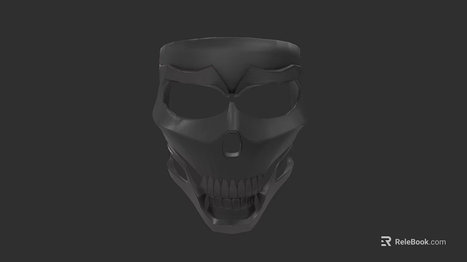 Dark Game Movie Character Skull Mask With Detailed Facial Features And 3D Design 3d model 