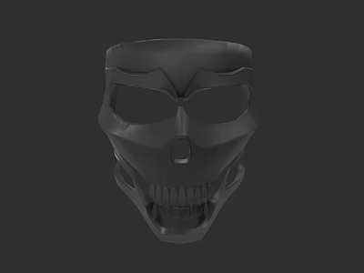 Dark Game Movie Character Skull Mask With Detailed Facial Features And 3D Design 3d model