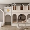 Cozy Kids Bedroom With Castle Inspired Design And Decor