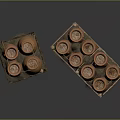 Terracotta Clay Pots Arranged in Wooden Crates for Storage Display Setup