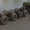 Truck Heavy Truck Heavy Vehicle MAZ543 Missile Transporter Armored Vehicle Transporter Low Face Number Low Model Times Film and Television Level 3d model