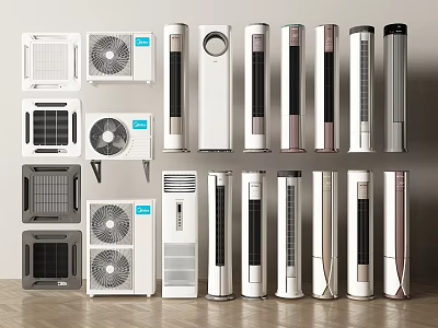 Modern air conditioner vertical air conditioner air conditioner on-hook ceiling air conditioner air conditioner external air conditioner cabinet machine 3d model
