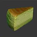 Creamy Cheesecake Slice With Caramelized Top And Crunchy Crust On Black Surface