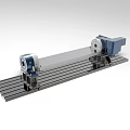 Industrial equipment five-axis module machine tool supporting device 1357 3d model