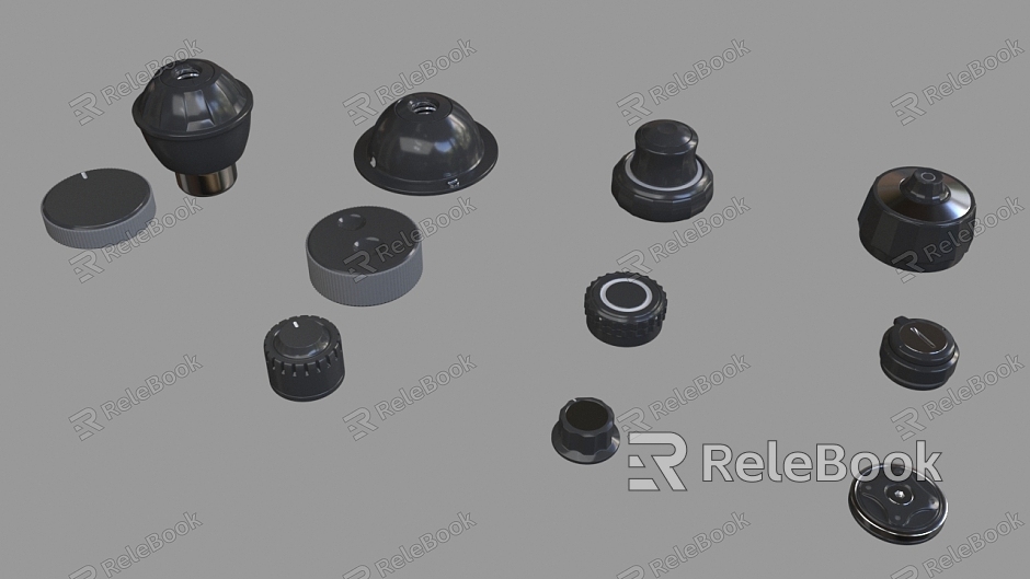 Modern Button Button Knob model