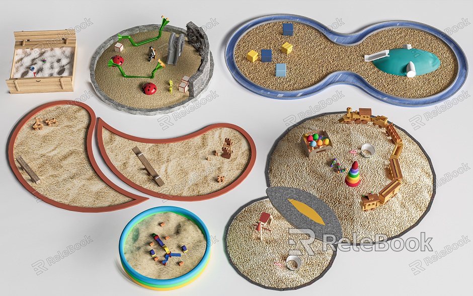 sandpit sandpit children's park sandpit model