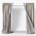 Elegant Modern Window Curtains With Double Layer Sheer And Velvet Drapery Design