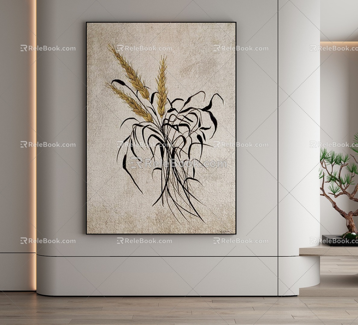 modern decorative painting 3d model