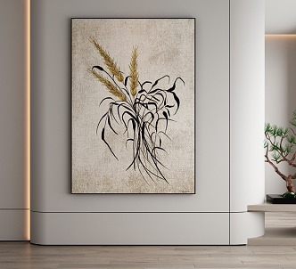 modern decorative painting 3d model