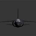 Gray JAS 39 Gripen Fighter Jet Model With FR Marking And Cockpit Details