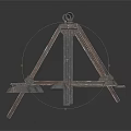 Sturdy Industrial Metal Lifting Platform With Hoist Rings And Support Frames