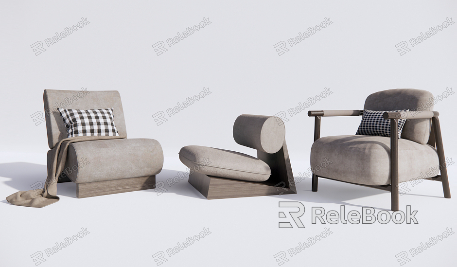 Modern Single Sofa Single Sofa Combination Sofa Chair model