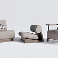 Modern Single Sofa Single Sofa Combination Sofa Chair 3d model