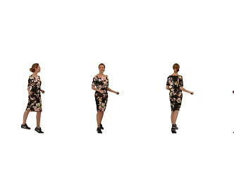Do gymnastics woman 3d model