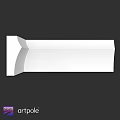 Modern White L Shaped Component With Smooth Surface And Architectural Design
