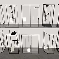 Stylish Shower Head Options With Modern Glass Shower Enclosures And Diverse Designs
