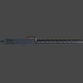 Vintage Machine Gun With Wooden Component Barrel Holes And Metal Body Structure