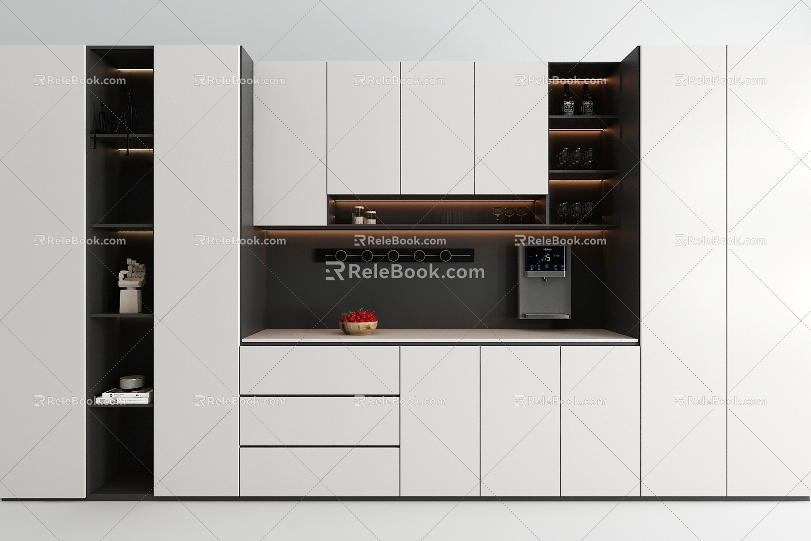 Modern Sideboard Wine Cabinet 3d model