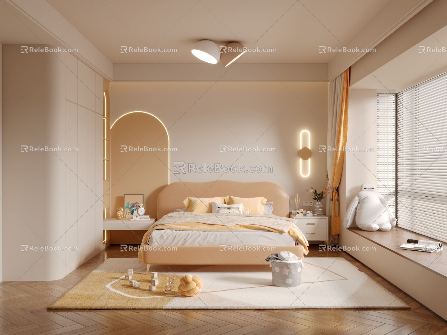 Children's Room Girls Room 3d model