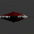 Modern Sci Fi Sword With Blue Blade And Red Accents In Sleek Design