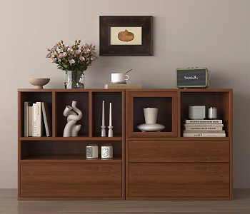 Modern Middle Ancient Bookcase Decorative Rack Book Jewelry 3d model