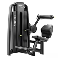 Sports Equipment Strength Training Machine With Black Frame Padded Seat And Adjustable Settings