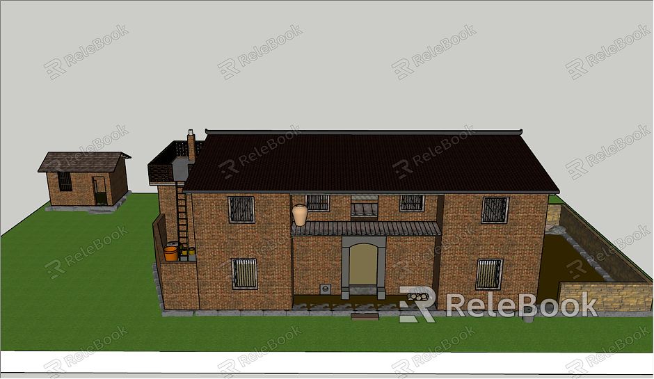 New Chinese House Home in Memory model