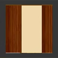 Wooden Storage Equipment Cabinet With Open Compartment Metal Shelf And Textured Floor