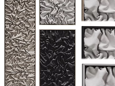 Modern Textured Picture Frames With Various Patterns And Color Options For Home Decor 3d model