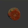 Red Mushrooms With White Spots On Wooden Base For Natural Decorative
