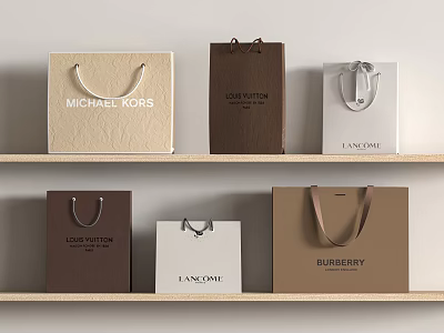 Handbag Packaging Bag Shopping Bag Chanel Bag Cloth Bag 3d model