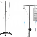 Portable IV Infusion Stands With Wheels For Medical Infusion Bags