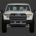 Sleek Silver Pickup Truck With Crew Cab And Off Road Wheels Design