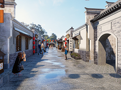 Chinese Commercial Street model