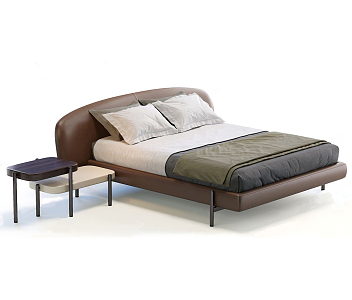 Modern Expormim double bed 3d model