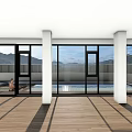 Modern Detached Villa Surrounded by Green Trees with Multiple Terraces and Swimming Pool