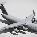 U.S. Air Force Gray Fighter Jet With Advanced Wing Design And Military Combat Features