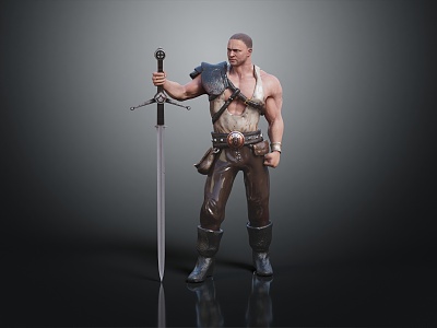 modern warrior western warrior western warrior western hero model