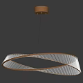 Modern Spiral Crystal Chandelier With Glass Panels And Metal Frame Design