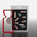 SINOVAC Vaccine Vial With Red Frame Syringe And Medical Stickers