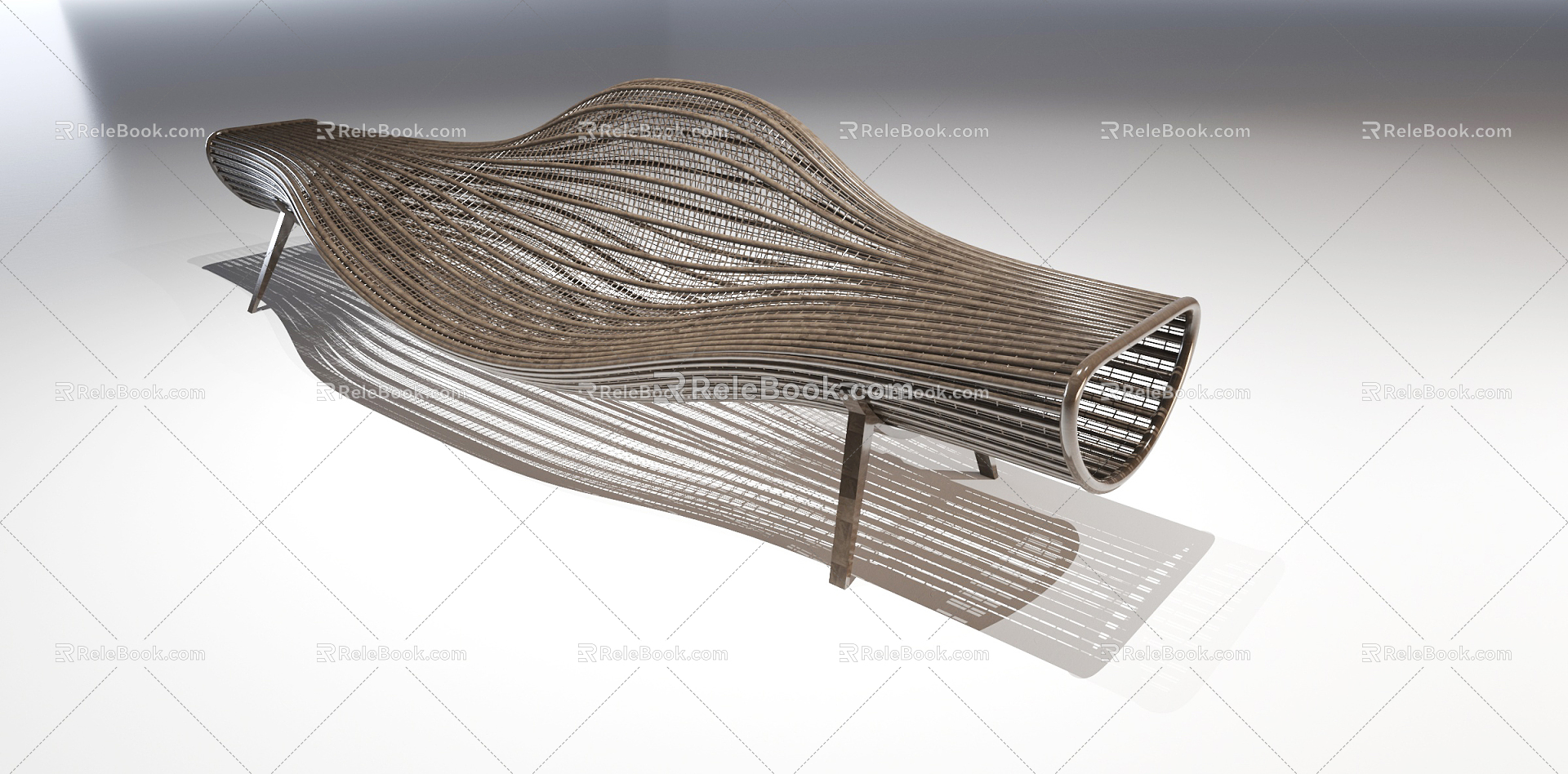 Modern Outdoor Chair Leisure Bench model