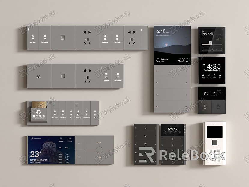 Hotel switch socket card to take electricity model