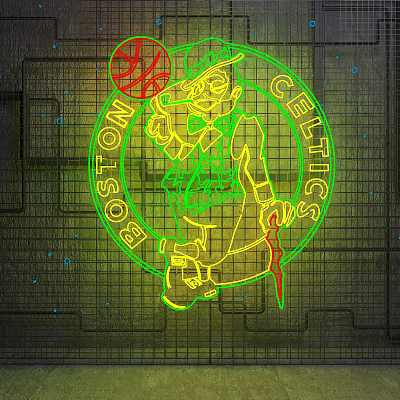 Modern decorative lights neon national tide lamps lighting 3d model